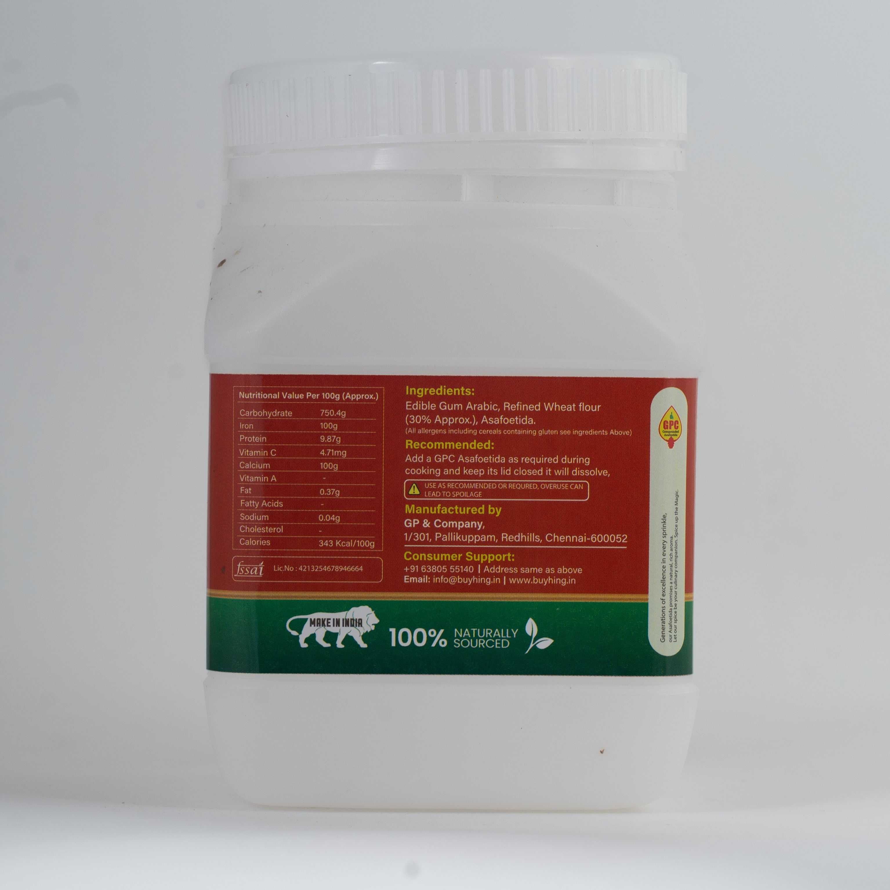 GPC Special Compounded Asafoetida Powder in HDPE Multipurpose Jar