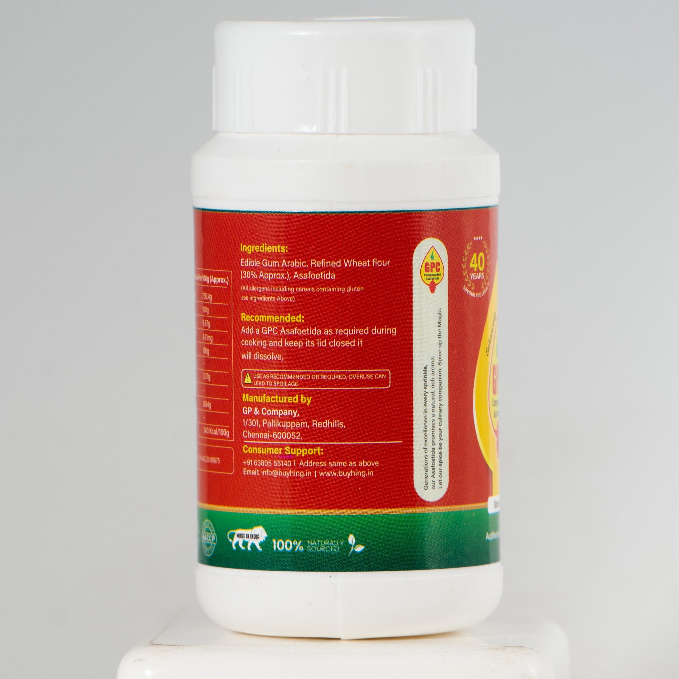 GPC Special Compounded Asafoetida Powder with Traditional Jar