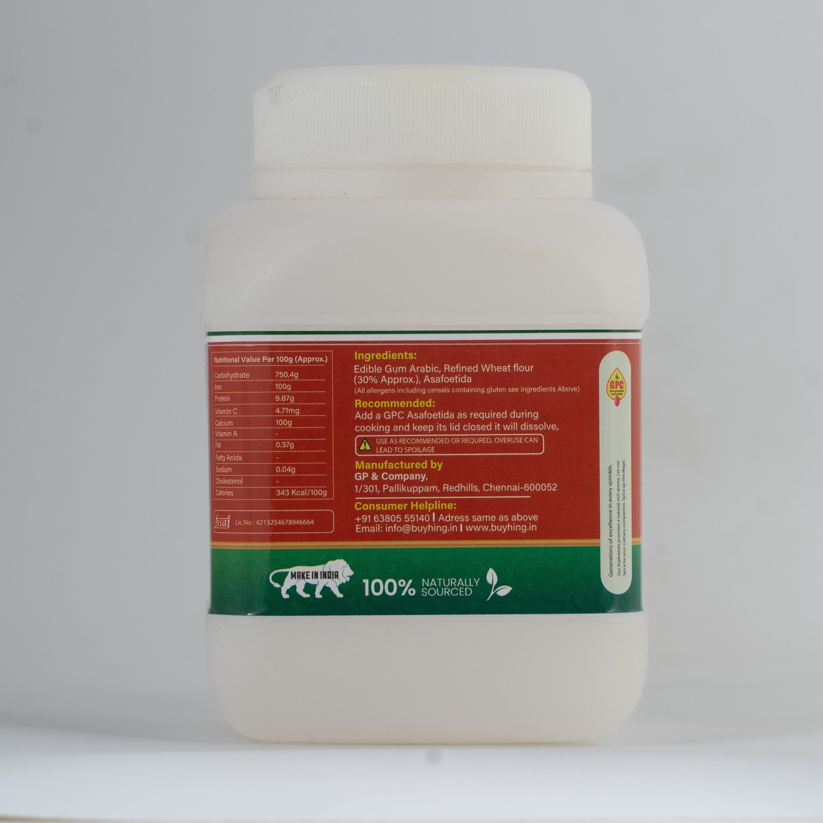 GPC Special Compounded Asafoetida Powder in HDPE Multipurpose Jar